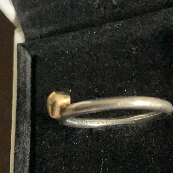 Pandora two tone ring with 14k gold heart - Picture 4 of 5